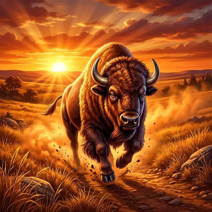 Buffalo pokie artwork
