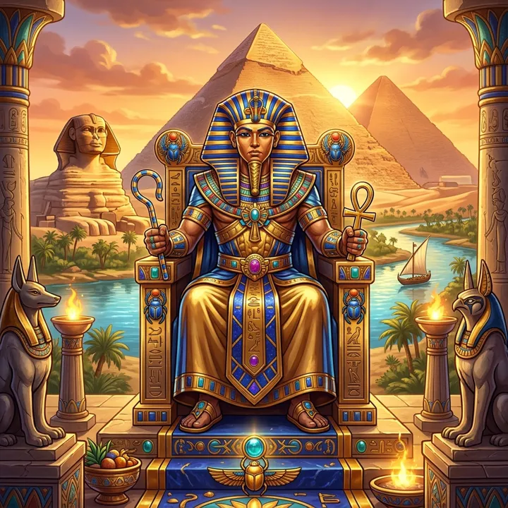 King of the Nile pokie artwork